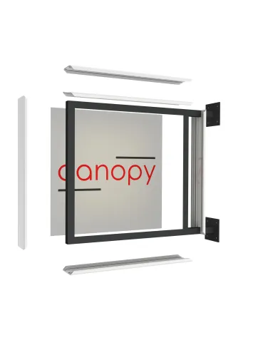 Enseigne drapeau face plane lumineux caisson